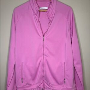 Pebble Beach Dry-Luxe Pink Performance Full Zip Jacket Size XL